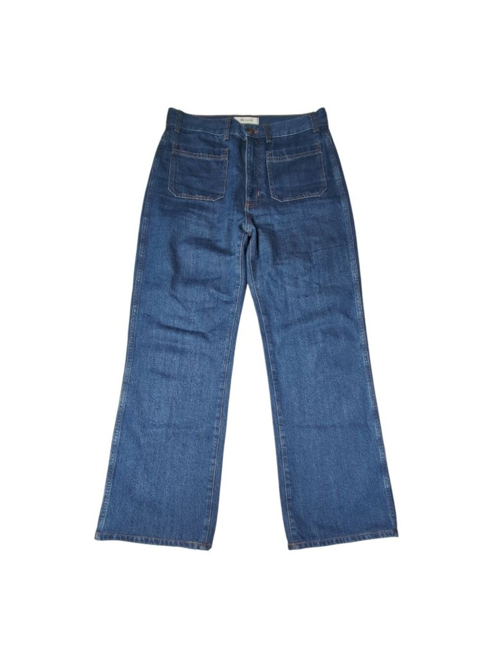 Madewell The Cleo Straight Jean‎ Womens Size 28 Blue Denim High Rise 100% Cotton